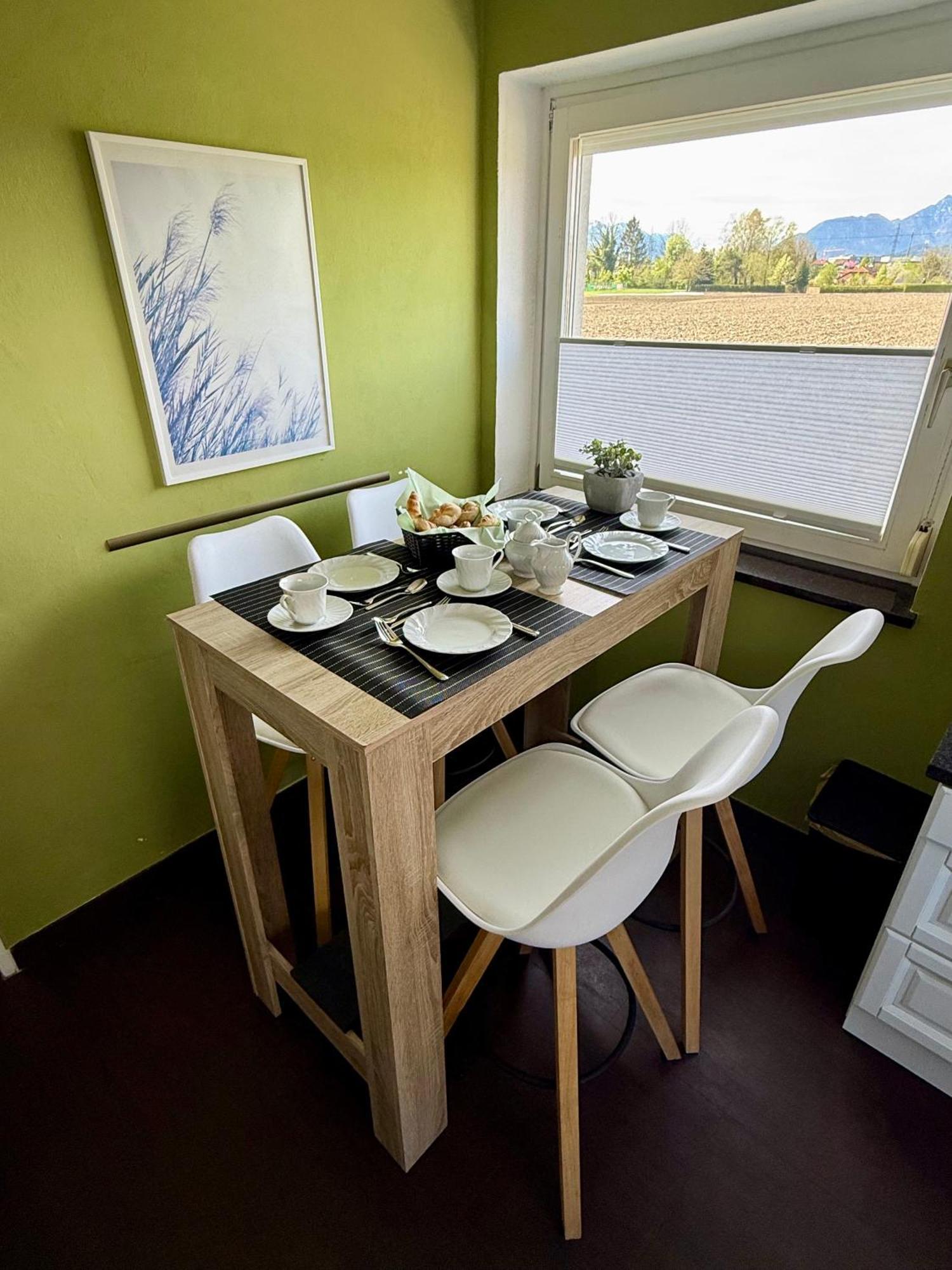 Wohnung Im Gruenen Am Stadtrand, 50 M2, Eigener Garten Mit Terrasse, Eigener Eingang, Kostenloses Parken Salzburg Exterior foto